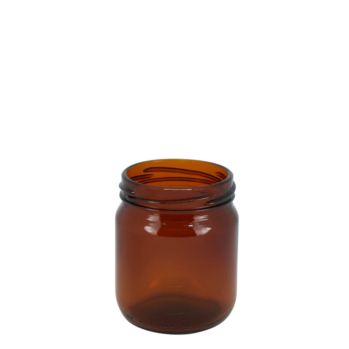 Glass Jar Round Amber 200ml * 1 Glass Jar Round Amber 200ml *