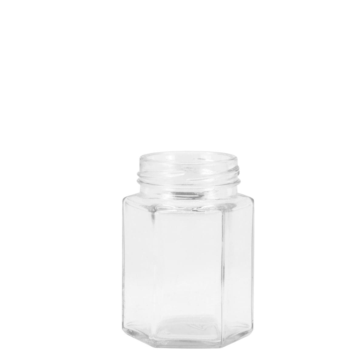 Glass Jar Hex 100ml * 1 Glass Jar Hex 100ml *