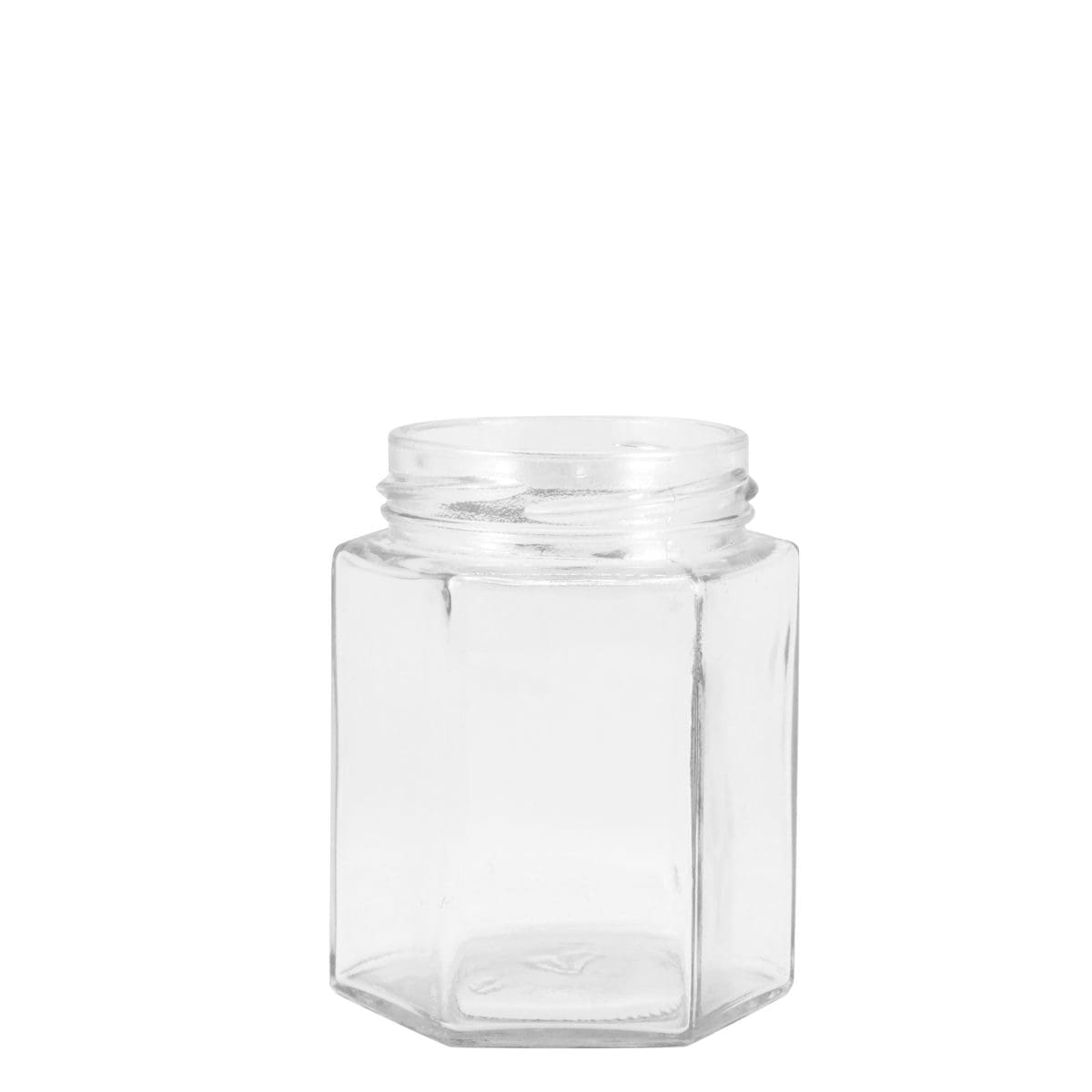 Glass Jar Hex 180ml * 1 GJH180-glass-jar-hex-180ml