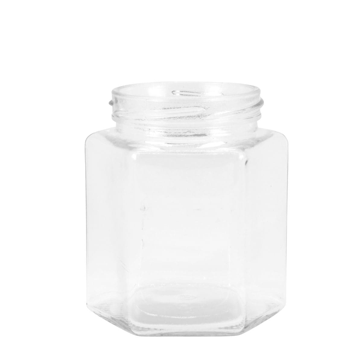 Glass Jar Hex 380ml * 1 Glass Jar Hex 380ml *