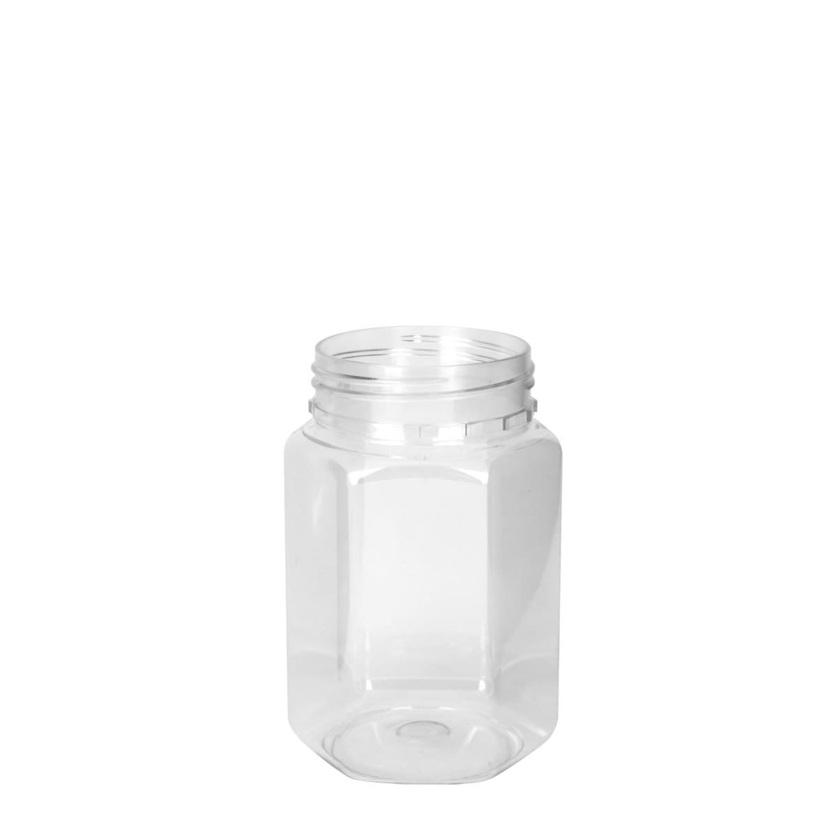 Hexagonal Pet Jar 400ml/500gm * 1 Hexagonal Pet Jar 400ml/500gm *